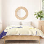 Abstract botanical 52-blue Duvet Cover Gallery Image 3