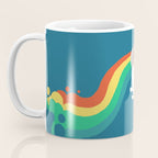 Fat Unicorn on Rainbow Jetpack Coffee Mug Gallery Image 3