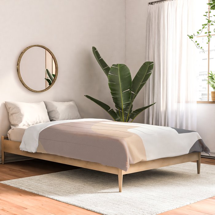 Abstract Minimal Shapes 8 Comforter Gallery Image 2