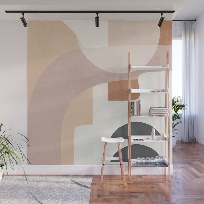 Abstract Minimal Shapes 8 Wall Mural Gallery Image 1