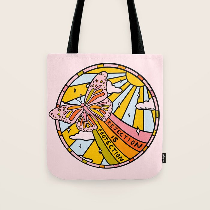 Rejection is Protection Tote Bag Gallery Image 1