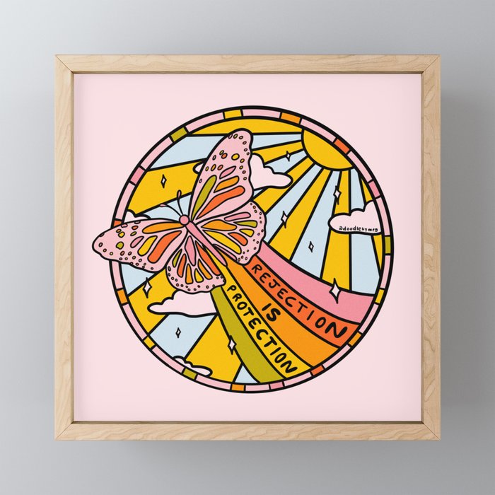 Rejection is Protection Mini Art Print Gallery Image 1