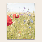 Wildflower Field | Poppy Flower in a Garden in Holland Art Print | Floral Summer Photography Notebook Gallery Image 4
