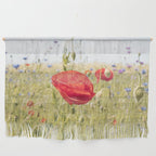 Wildflower Field | Poppy Flower in a Garden in Holland Art Print | Floral Summer Photography Wall Hanging Gallery Image 1