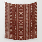 rust mud cloth Wall Tapestry Gallery Image 4