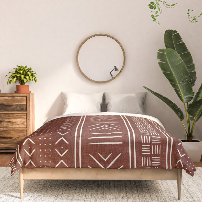 rust mud cloth Comforter Gallery Image 3