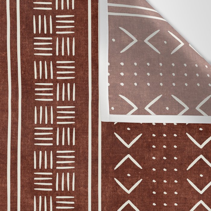 rust mud cloth Wall Tapestry Gallery Image 3