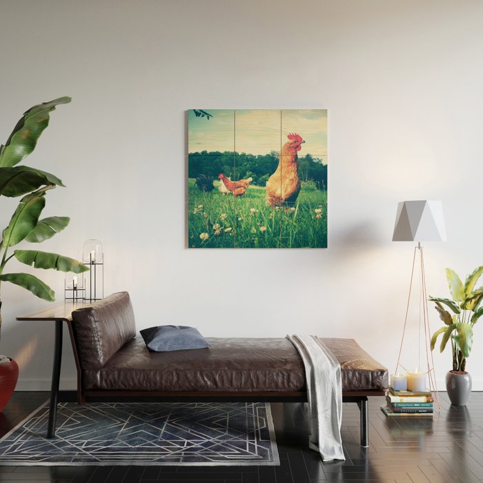 The Life of a Chicken Wood Wall Art Gallery Image 2