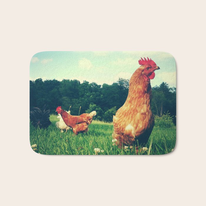 The Life of a Chicken Bath Mat Gallery Image 1
