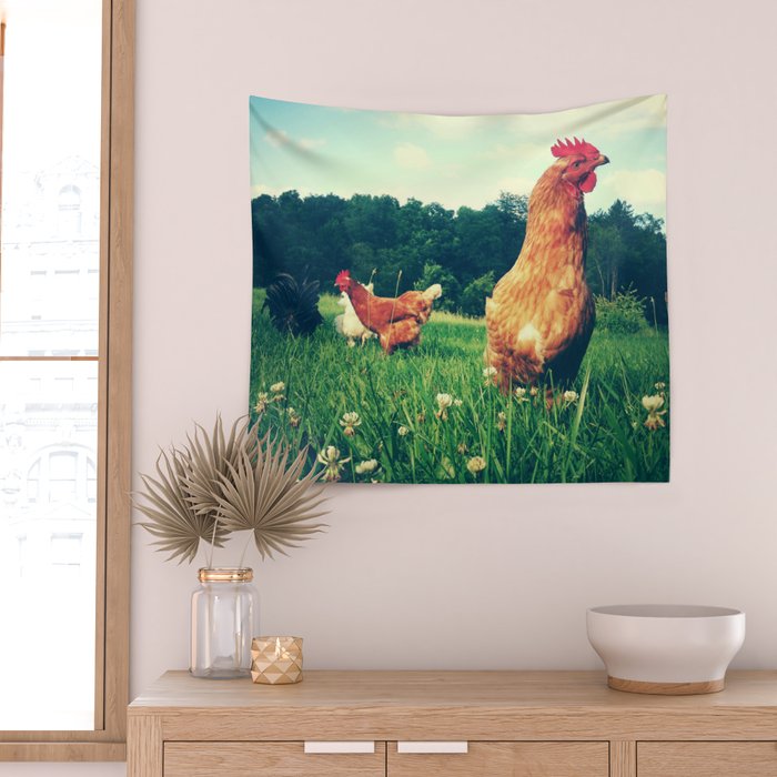 The Life of a Chicken Wall Tapestry Gallery Image 2