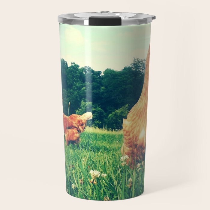 The Life of a Chicken Travel Mug Gallery Image 1