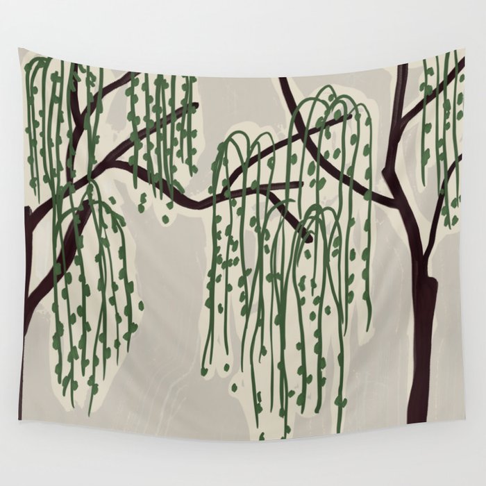 Willow's veil Wall Tapestry Gallery Image 4
