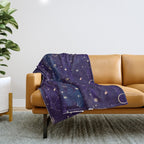 Night of a Thousand Moons Throw Blanket Gallery Image 1