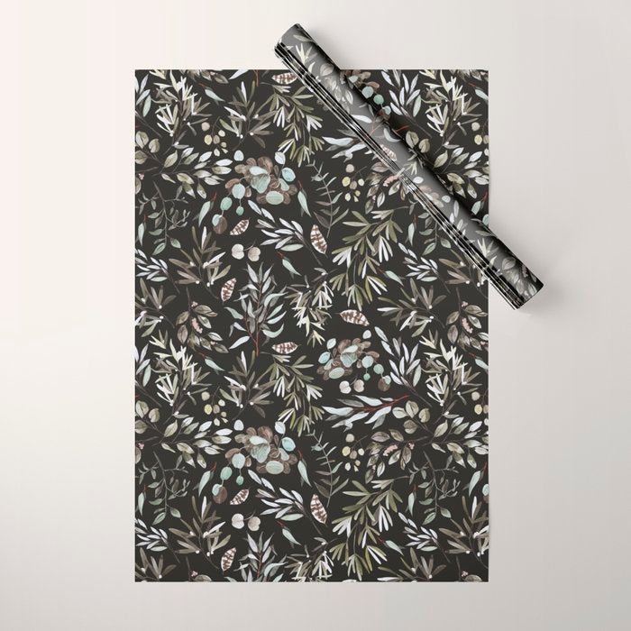 Winter night nature 08 Wrapping Paper Gallery Image 1