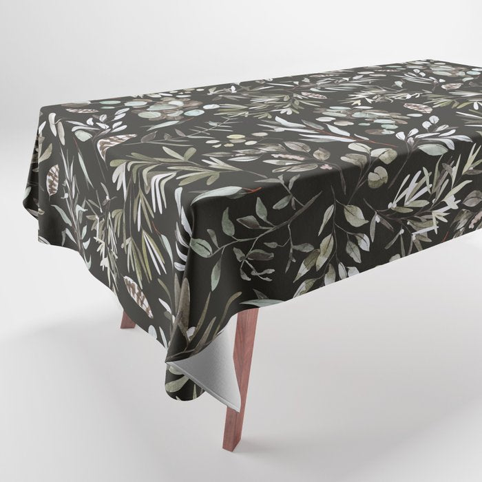 Winter night nature 08 Tablecloth Gallery Image 1