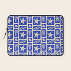 Vintage marine sea shell art pattern Laptop Sleeve Gallery Image 1