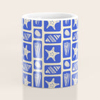Vintage marine sea shell art pattern Coffee Mug Gallery Image 4