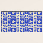 Vintage marine sea shell art pattern Desk Mat Gallery Image 3