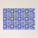 Vintage marine sea shell art pattern Welcome Mat Gallery Image 1
