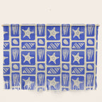 Vintage marine sea shell art pattern Wall Hanging Gallery Image 1