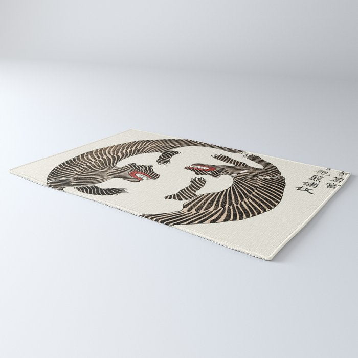 Japanese Tigers By Yatsuo No Tsubaki Rug Gallery Image 3