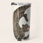 Japanese Tigers By Yatsuo No Tsubaki Travel Mug Gallery Image 3