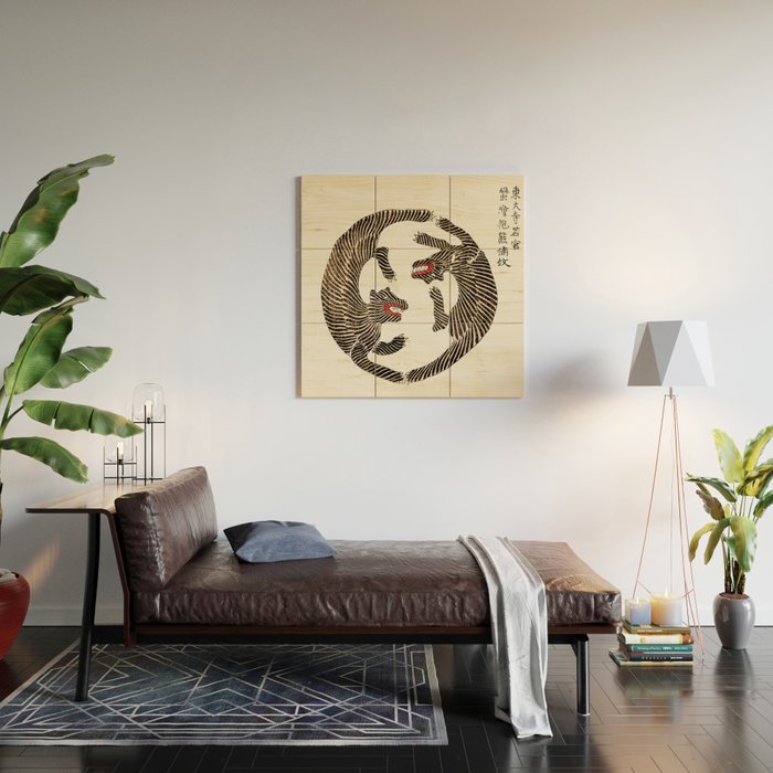 Japanese Tigers By Yatsuo No Tsubaki Wood Wall Art Gallery Image 2
