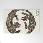 Japanese Tigers By Yatsuo No Tsubaki Welcome Mat Gallery Image 1