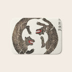 Japanese Tigers By Yatsuo No Tsubaki Bath Mat Gallery Image 1