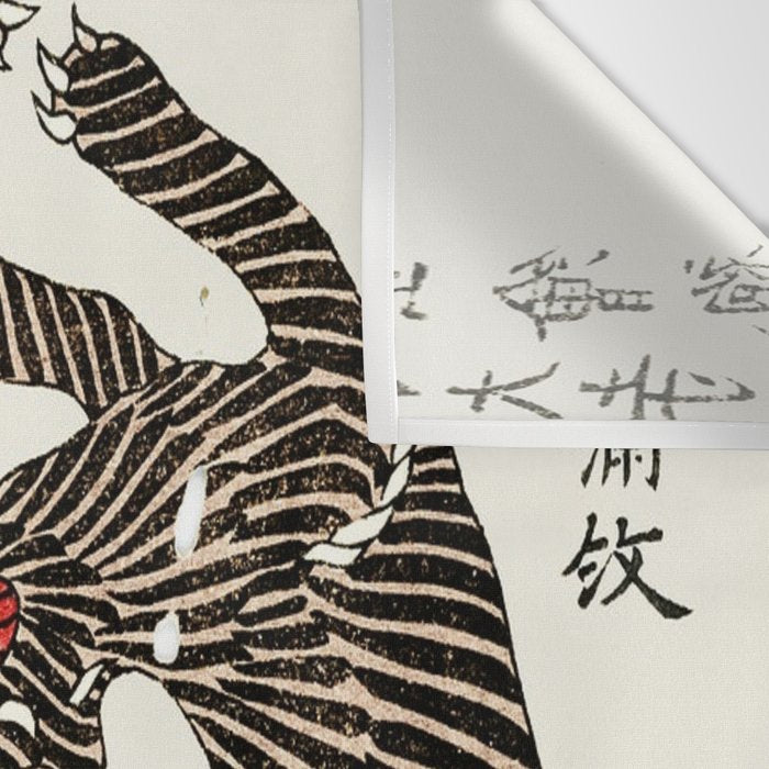 Japanese Tigers By Yatsuo No Tsubaki Wall Tapestry Gallery Image 3