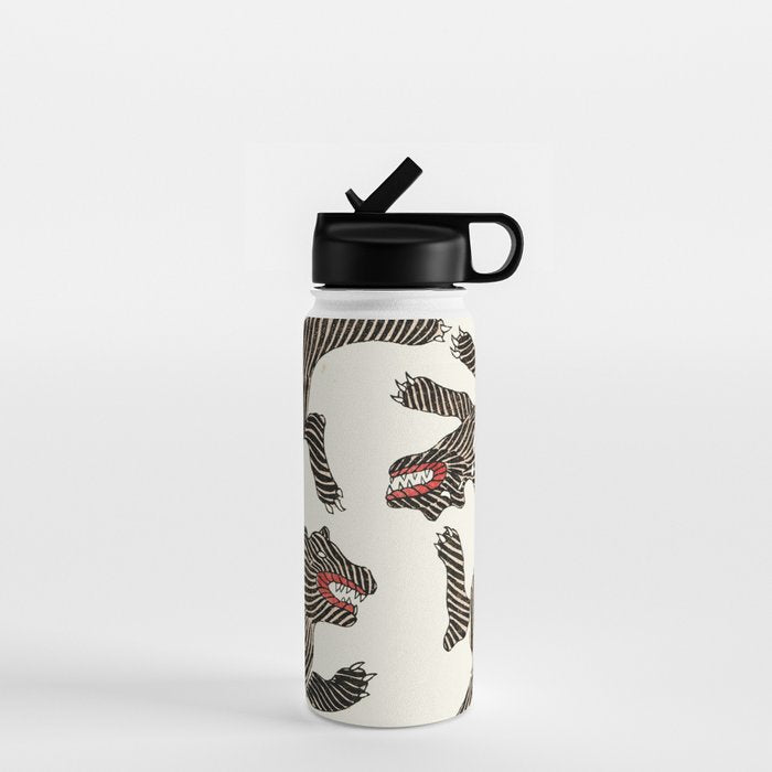 Japanese Tigers By Yatsuo No Tsubaki Water Bottle Gallery Image 1
