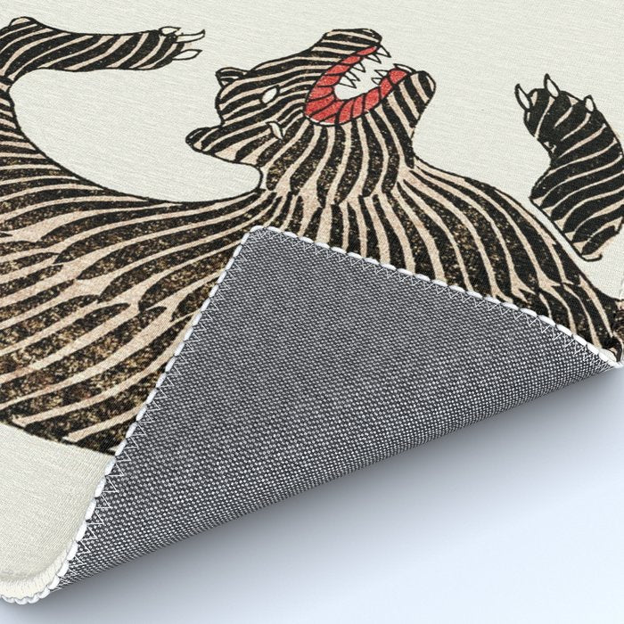 Japanese Tigers By Yatsuo No Tsubaki Rug Gallery Image 4