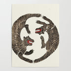 Japanese Tigers By Yatsuo No Tsubaki Poster Gallery Image 4