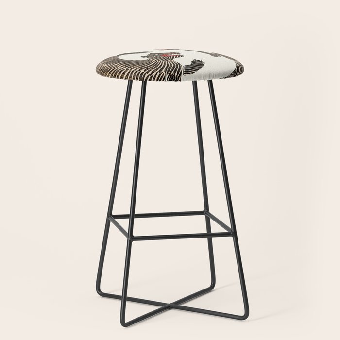 Japanese Tigers By Yatsuo No Tsubaki Stool Gallery Image 1