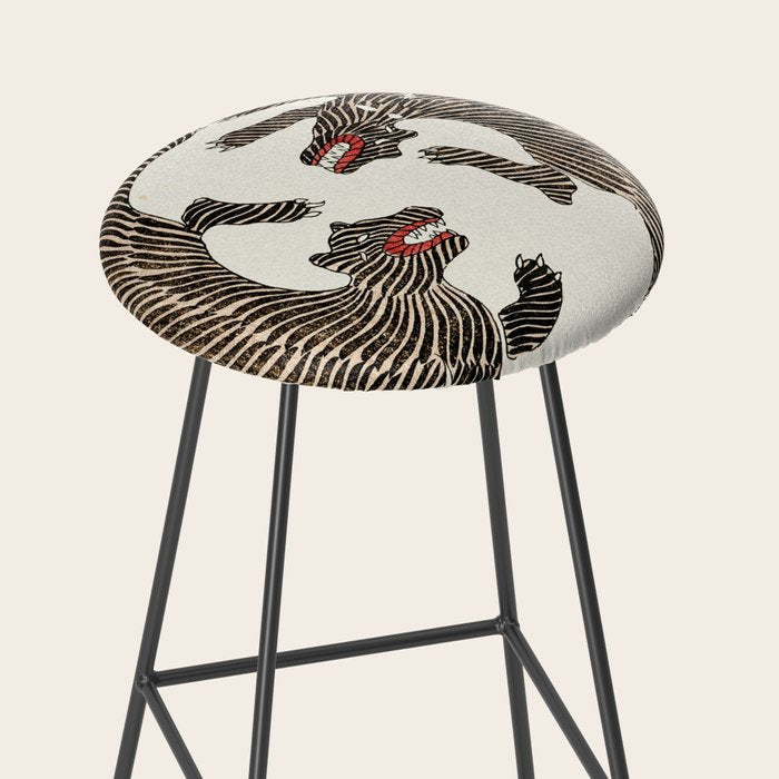 Japanese Tigers By Yatsuo No Tsubaki Stool Gallery Image 2