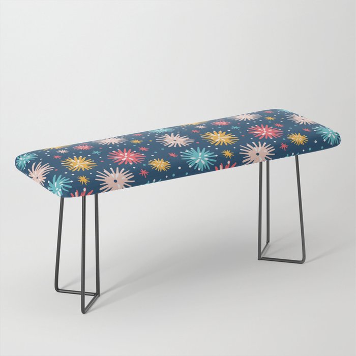 Colorful firework explosion party sky pattern Bench Gallery Image 1
