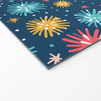 Colorful firework explosion party sky pattern Welcome Mat Gallery Image 2