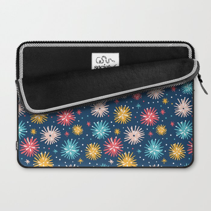Colorful firework explosion party sky pattern Laptop Sleeve Gallery Image 2