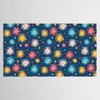 Colorful firework explosion party sky pattern Tablecloth Gallery Image 2