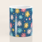 Colorful firework explosion party sky pattern Coffee Mug Gallery Image 4