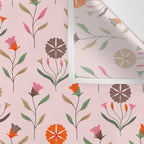 Folk Meadow - Spring Blush Wall Tapestry Gallery Image 3