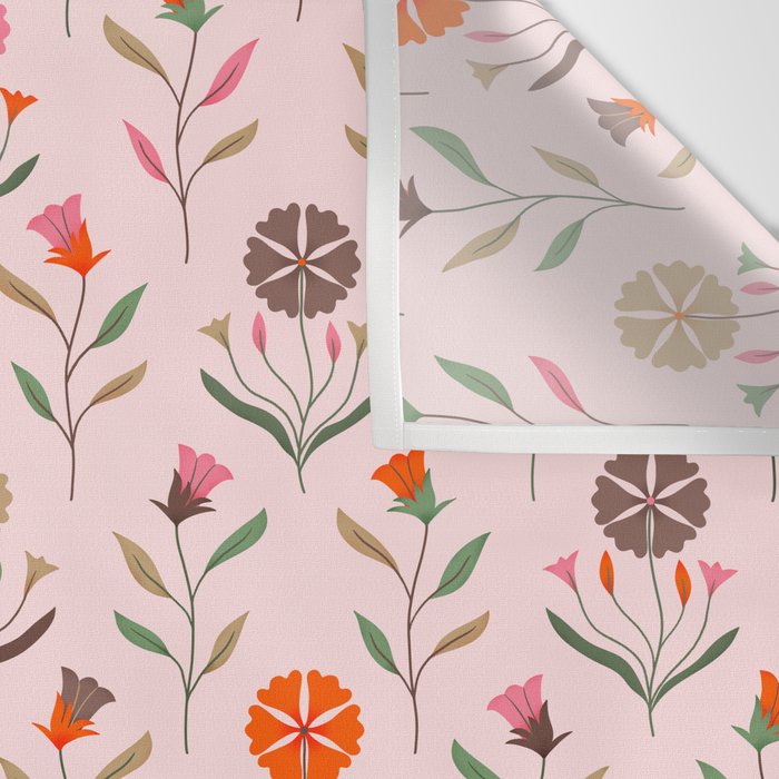 Folk Meadow - Spring Blush Wall Tapestry Gallery Image 3