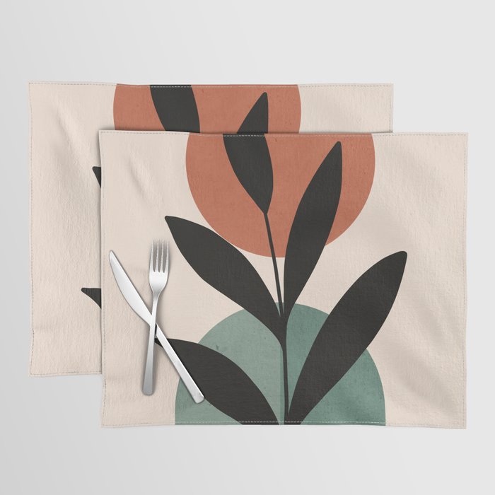 Abstract Art Tropical Leaf 16 Placemat Gallery Image 1
