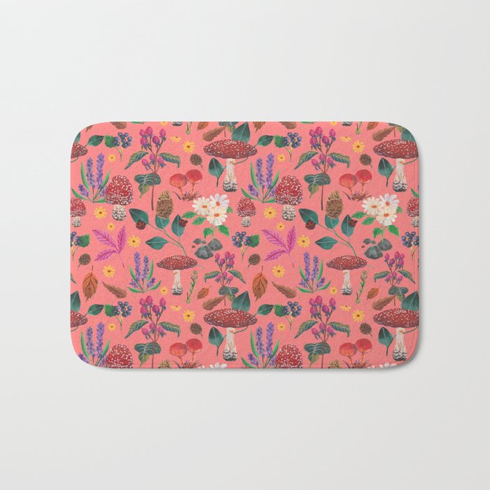 Autumn garden plants Bath Mat Gallery Image 1