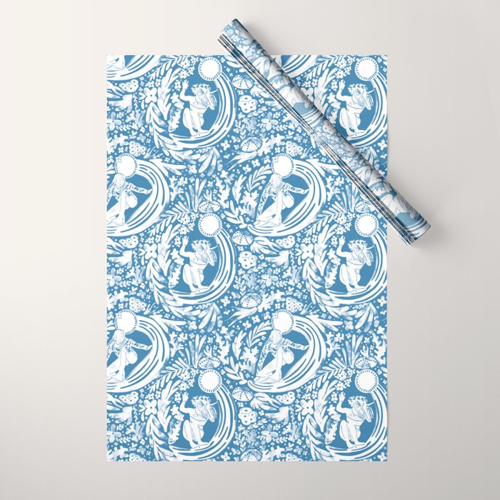 Oceanic Muses Dance Wrapping Paper Gallery Image 1