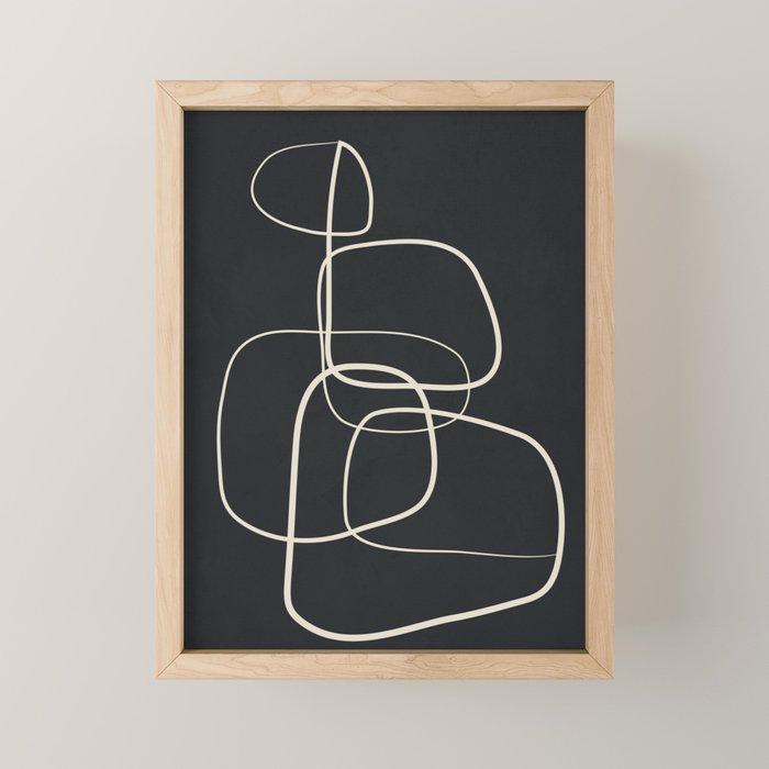 Abstract Lines 01 Mini Art Print Gallery Image 1