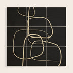 Abstract Lines 01 Wood Wall Art Gallery Image 1