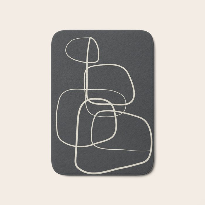 Abstract Lines 01 Bath Mat Gallery Image 1