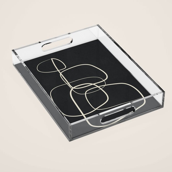 Abstract Lines 01 Acrylic Tray Gallery Image 1