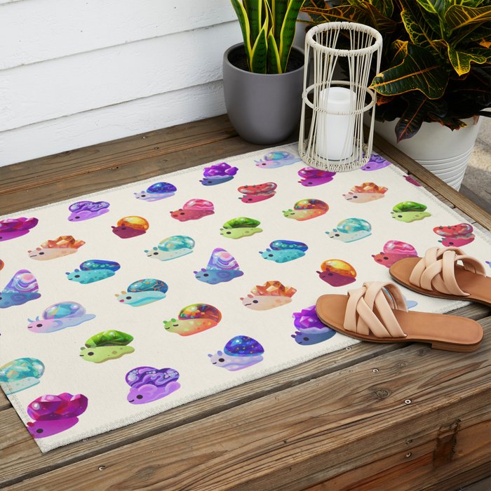Jewel Snail - pastel Outdoor Rug Gallery Image 2